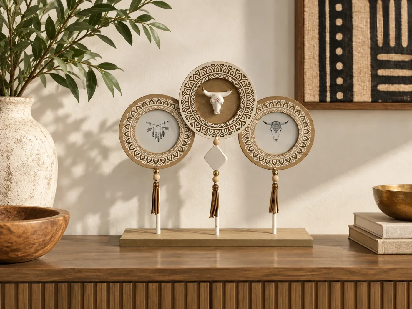 Mobilier Emblèmes Trio — en situation