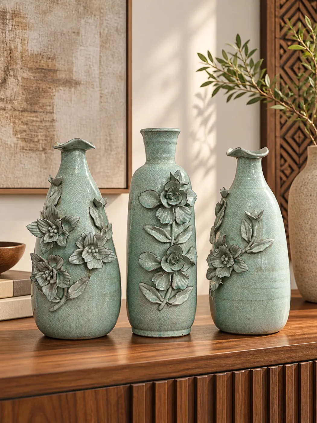 Mobilier Fleur Céladon — en situation