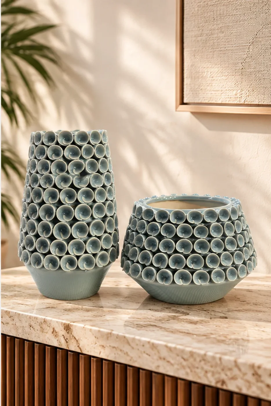 Mobilier Bulles Céladon — en situation