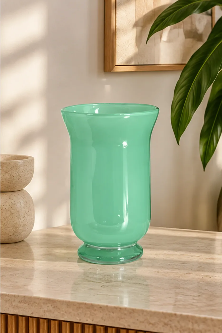 Mobilier Verre Menthe — en situation