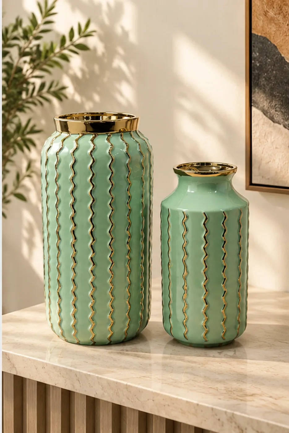 Mobilier Duo Céladon — en situation