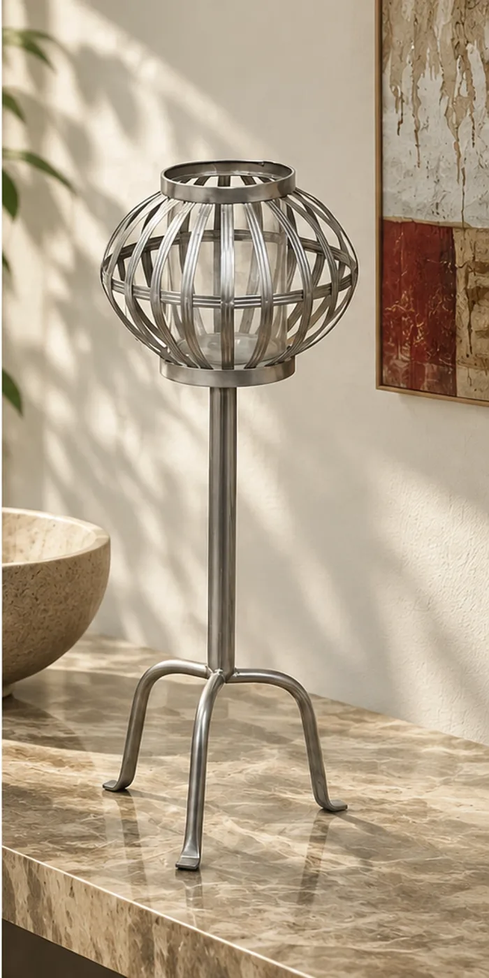 Mobilier Globe Argent — en situation