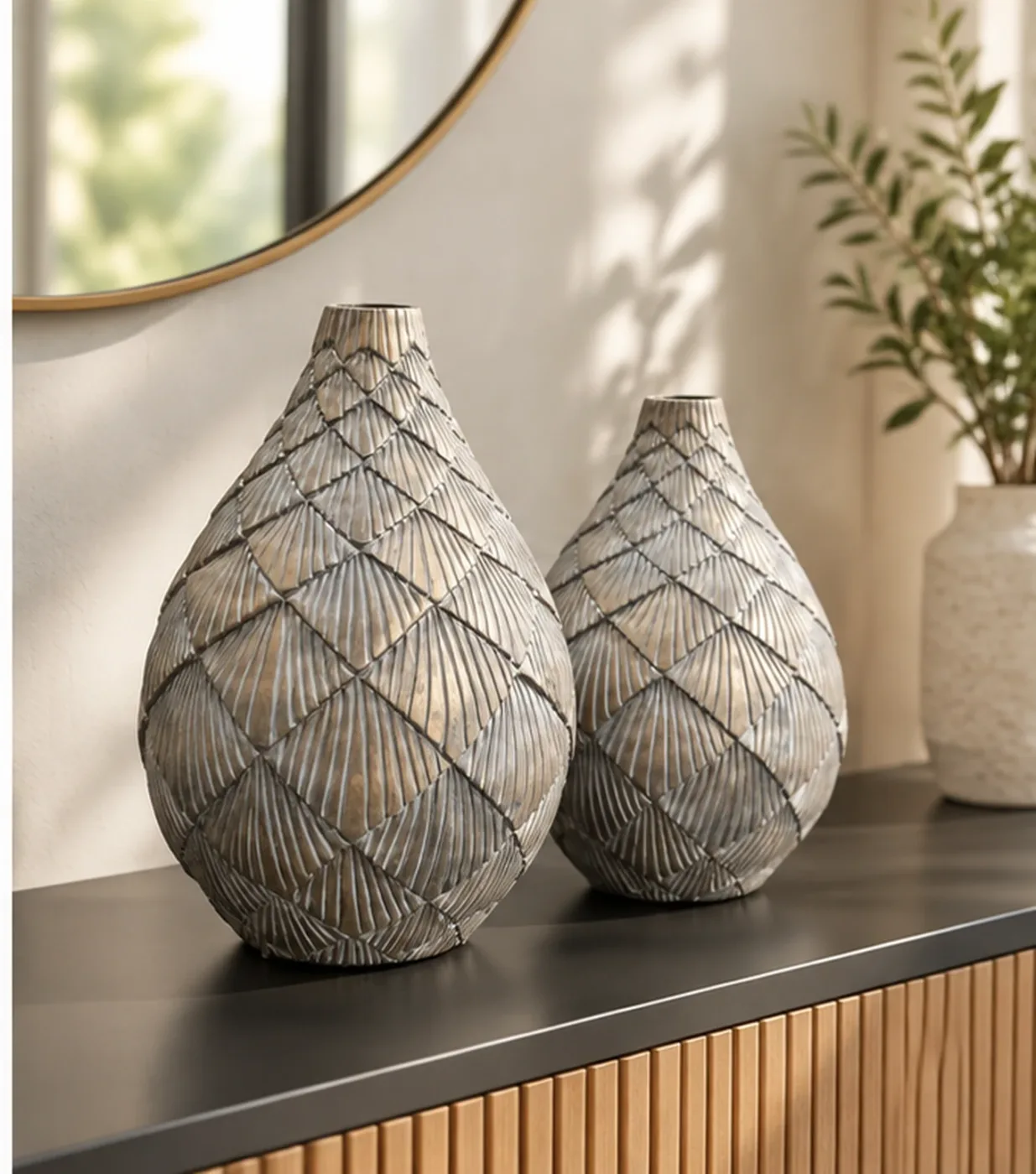 Mobilier Écailles Argent — en situation