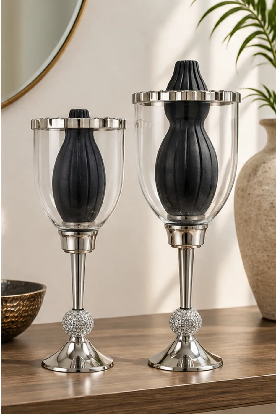 Mobilier Calices Noir — en situation