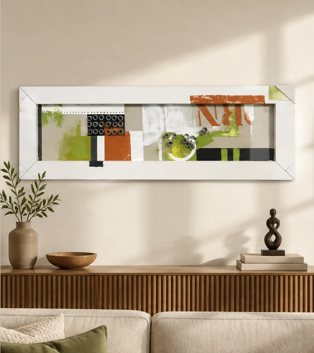 Tableau décoratif Cadre Géométrique — en situation
