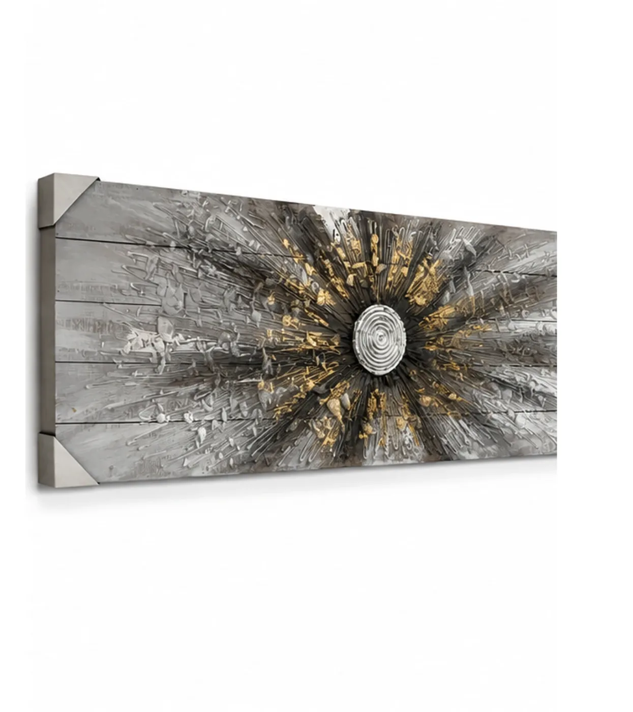 Tableau décoratif Éclat Métal — vue trois-quarts
