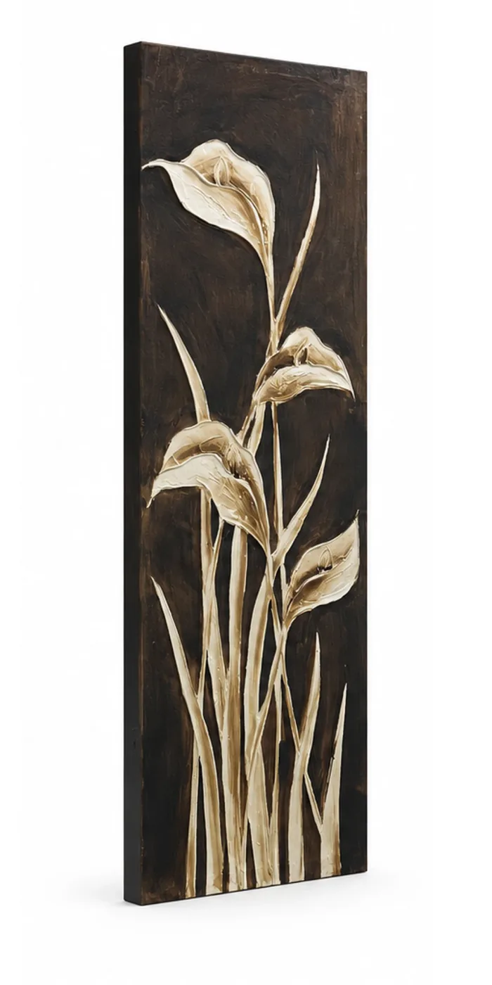 Tableau décoratif Lys Doré — vue trois-quarts