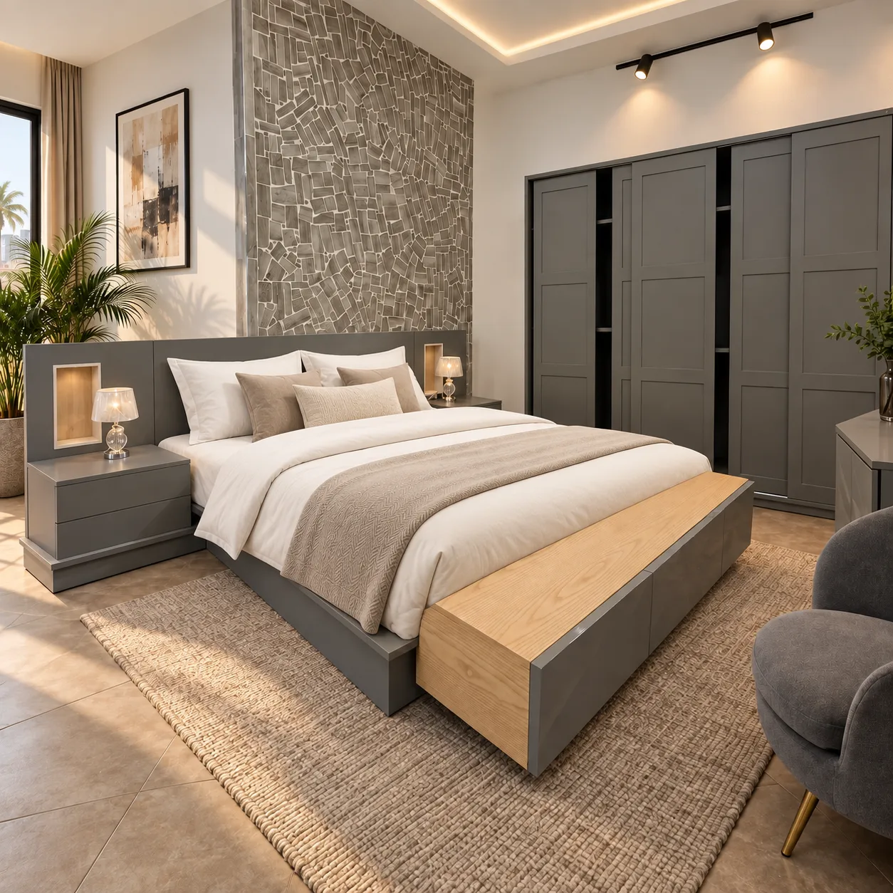 Ensemble de chambre Cenere — Chambre — en situation