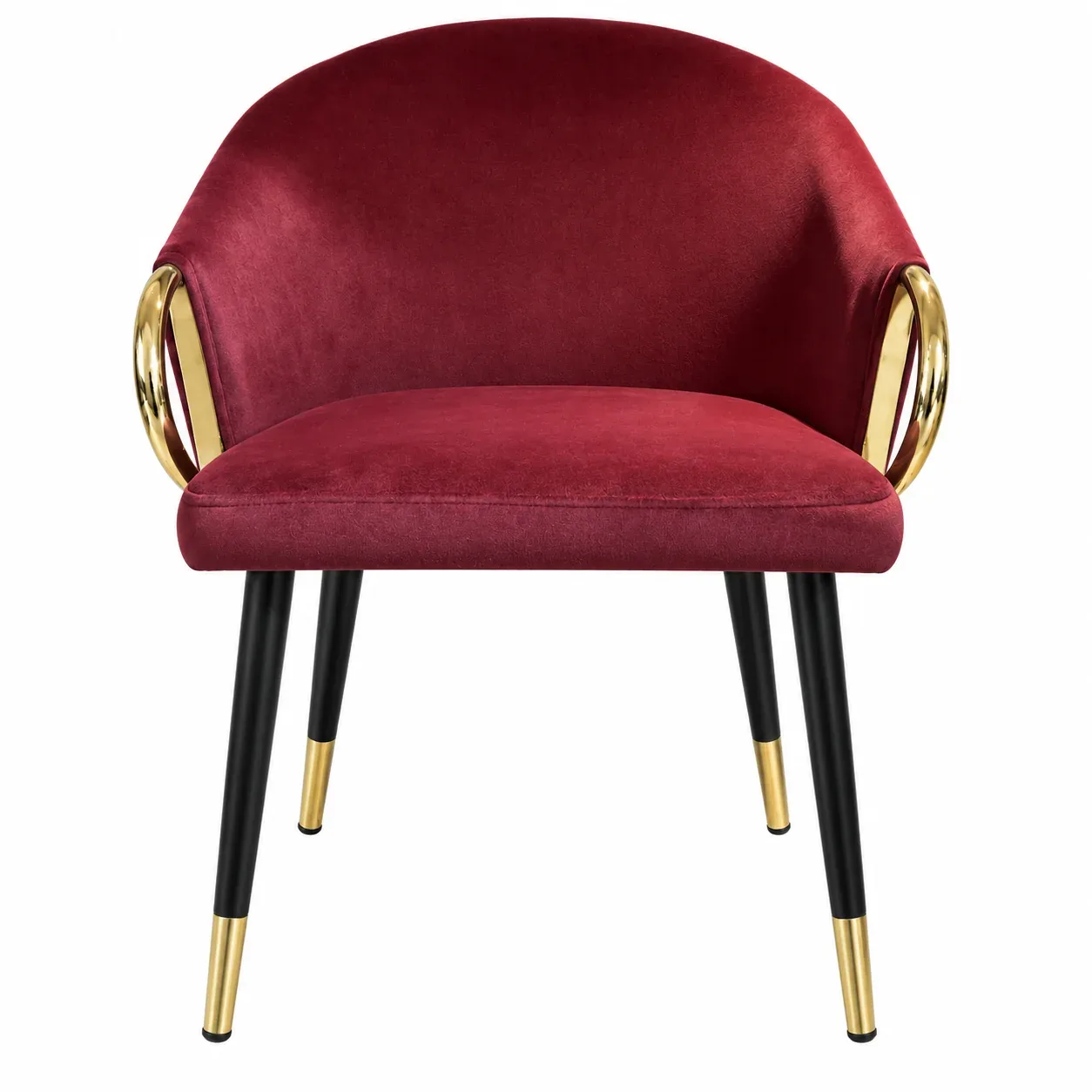 Chaise Bordeaux Oro — vue de face