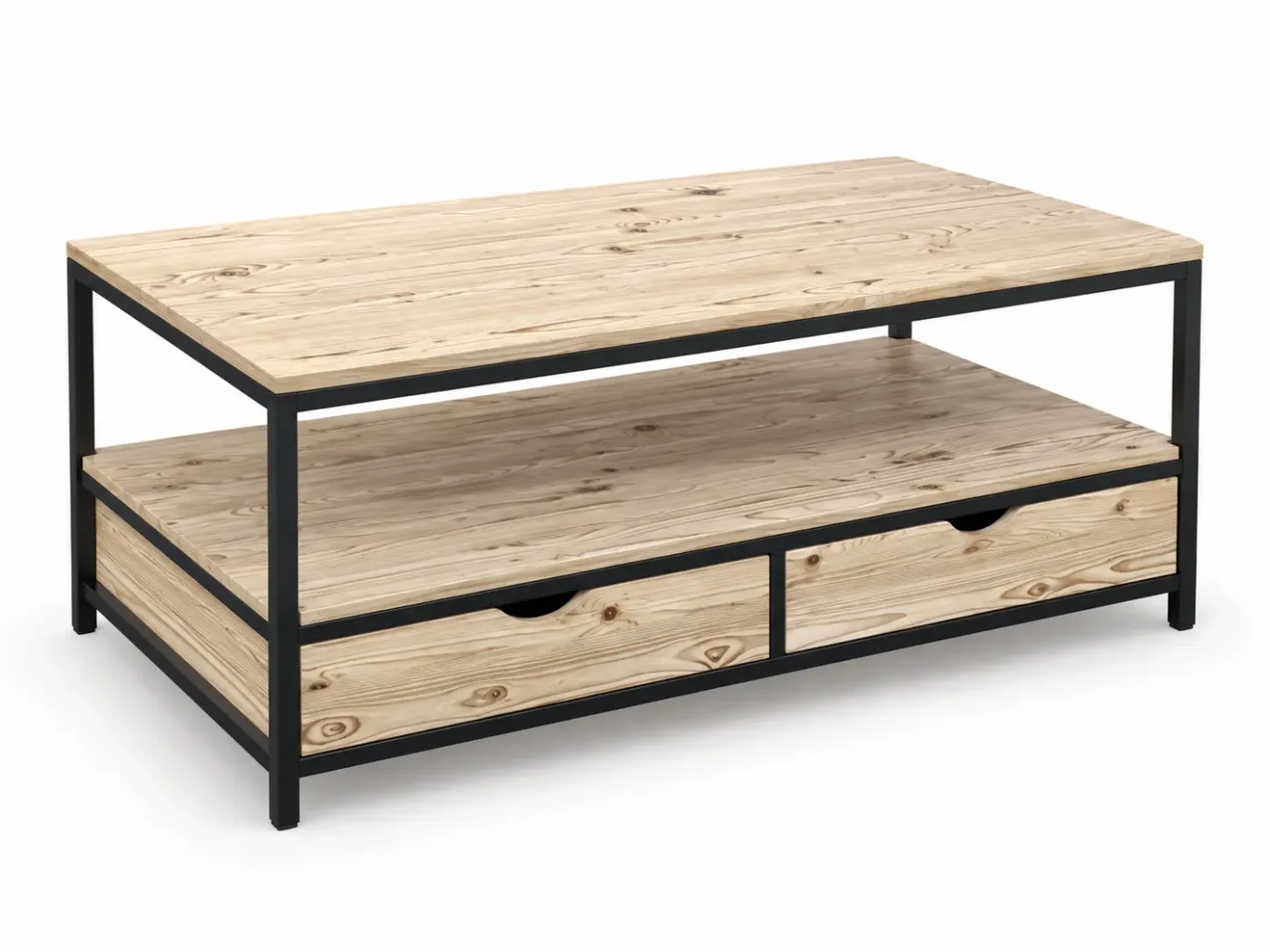 Table centrale Legno — vue trois-quarts