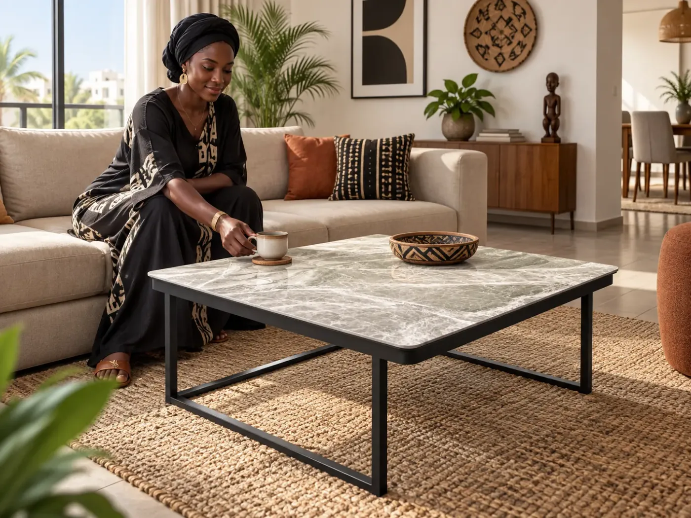 Table centrale Marmo — en situation