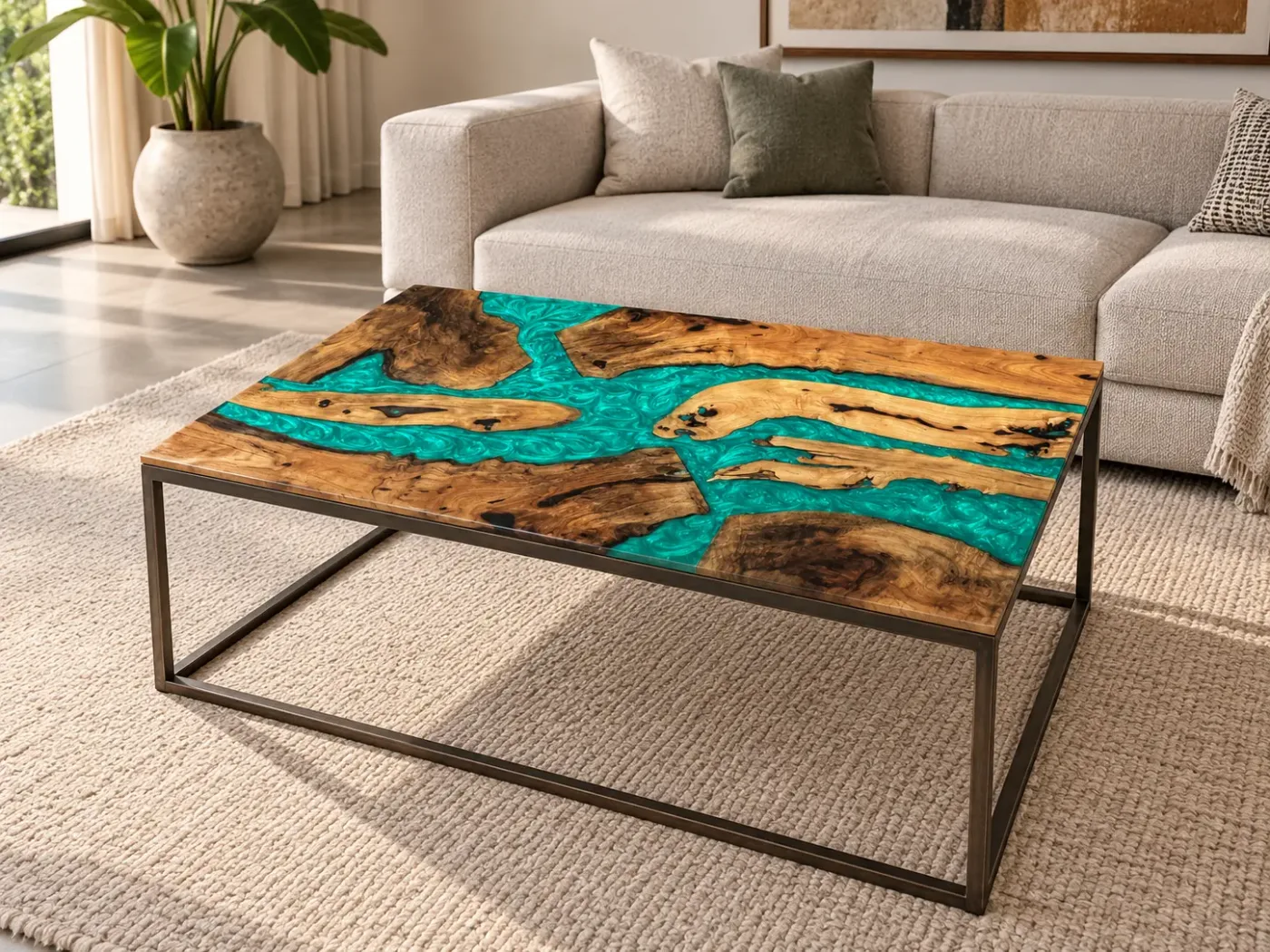 Table centrale Rivage — Table centrale — en situation
