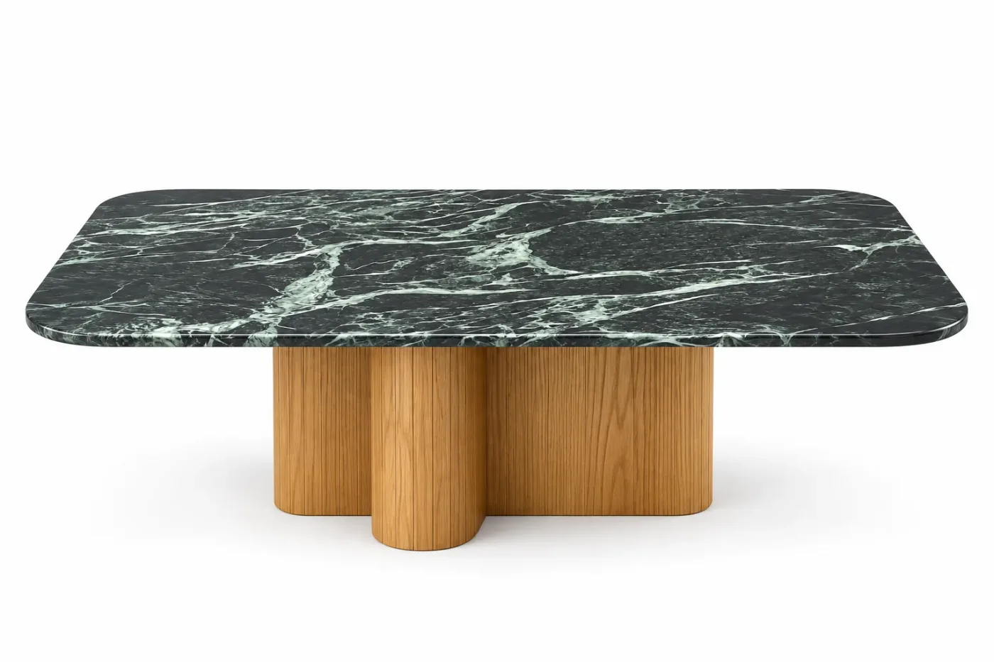 Table centrale Malachite — vue de face