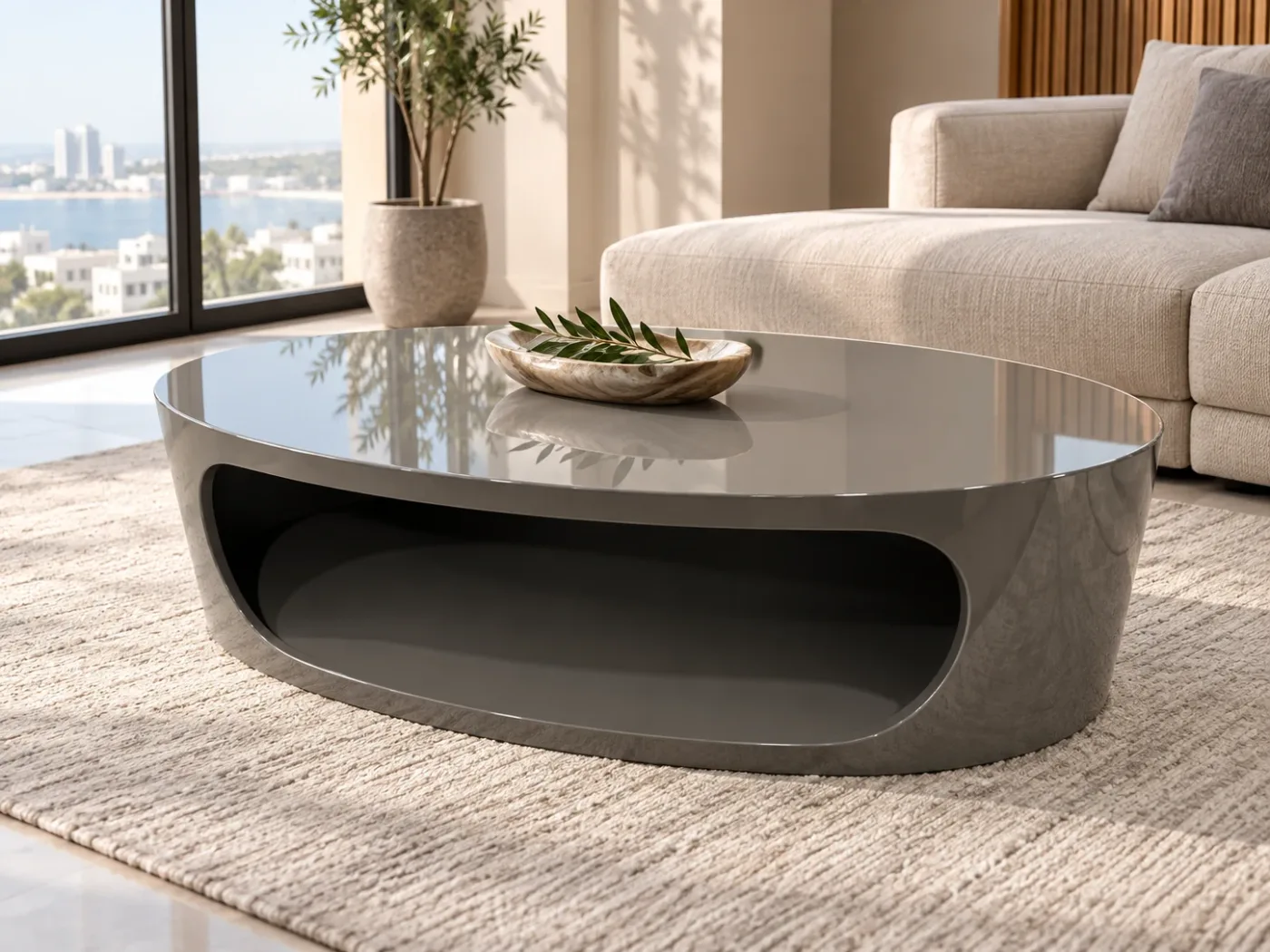 Table centrale Ellisse — Table centrale — en situation