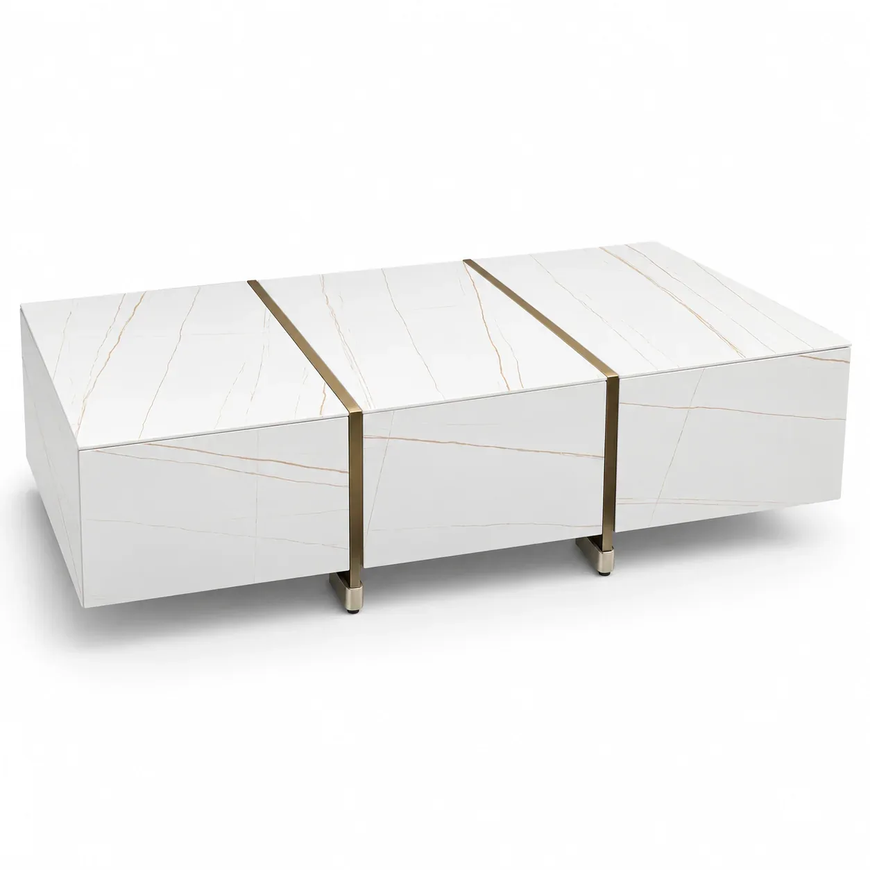 Table centrale Linea — Table centrale — vue trois-quarts