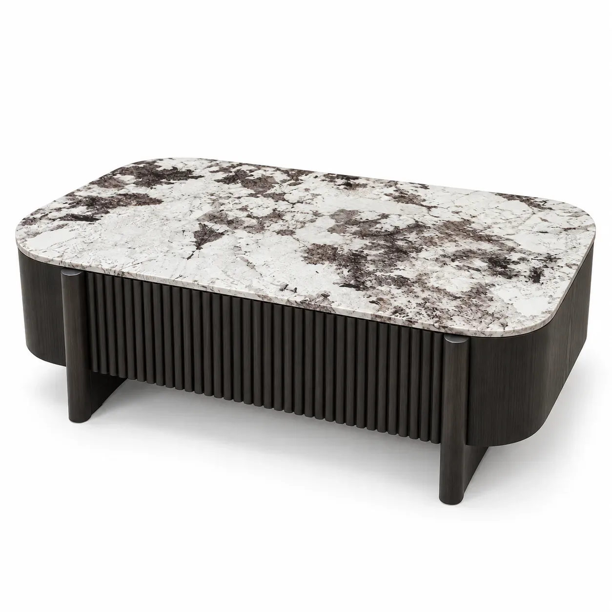 Table centrale Striato — Table centrale 024 — vue trois-quarts