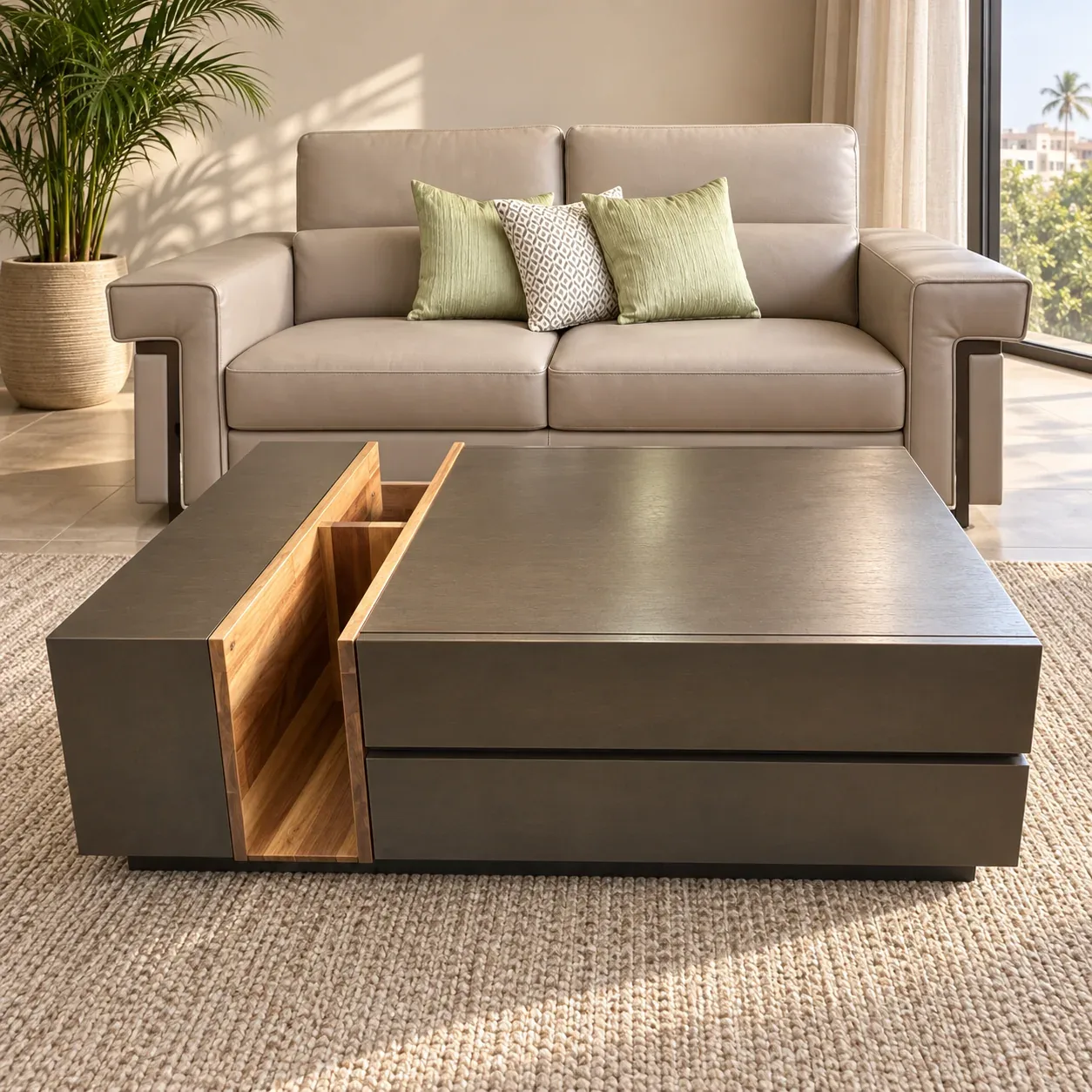 Table centrale Bronzo — en situation