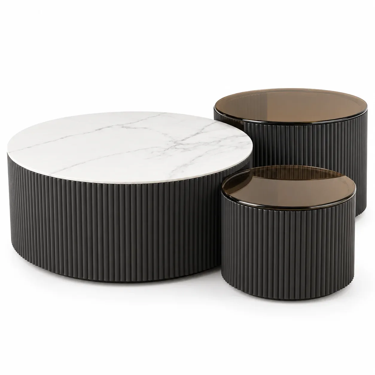 Table centrale Eclisse — vue trois-quarts