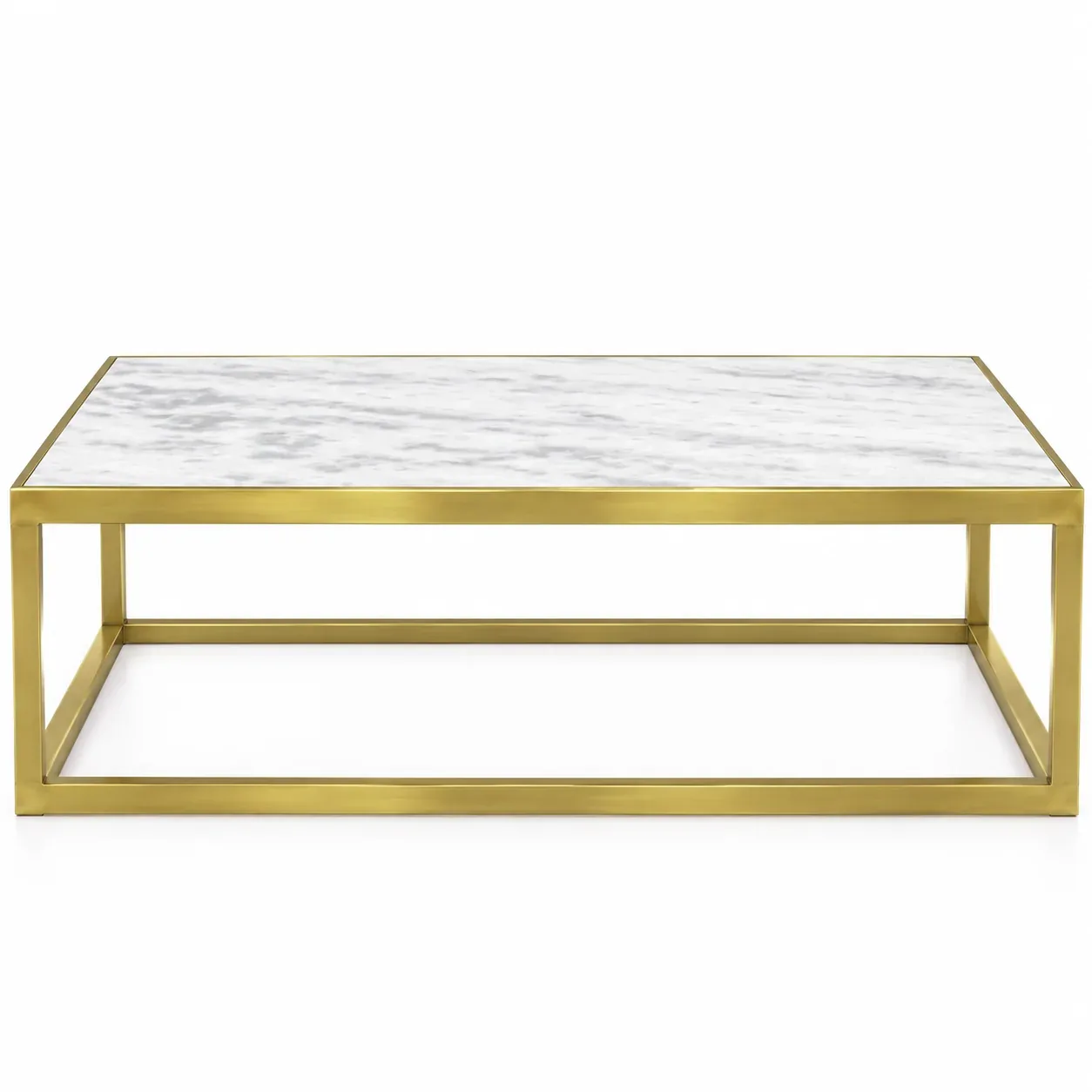 Table centrale Carrara Oro — vue de face