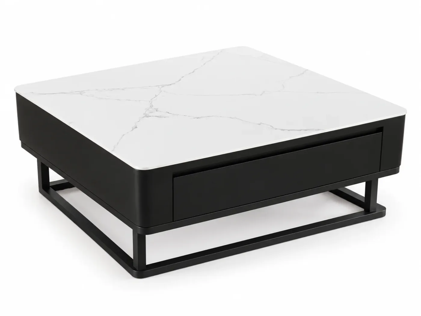 Table centrale Vela — vue trois-quarts