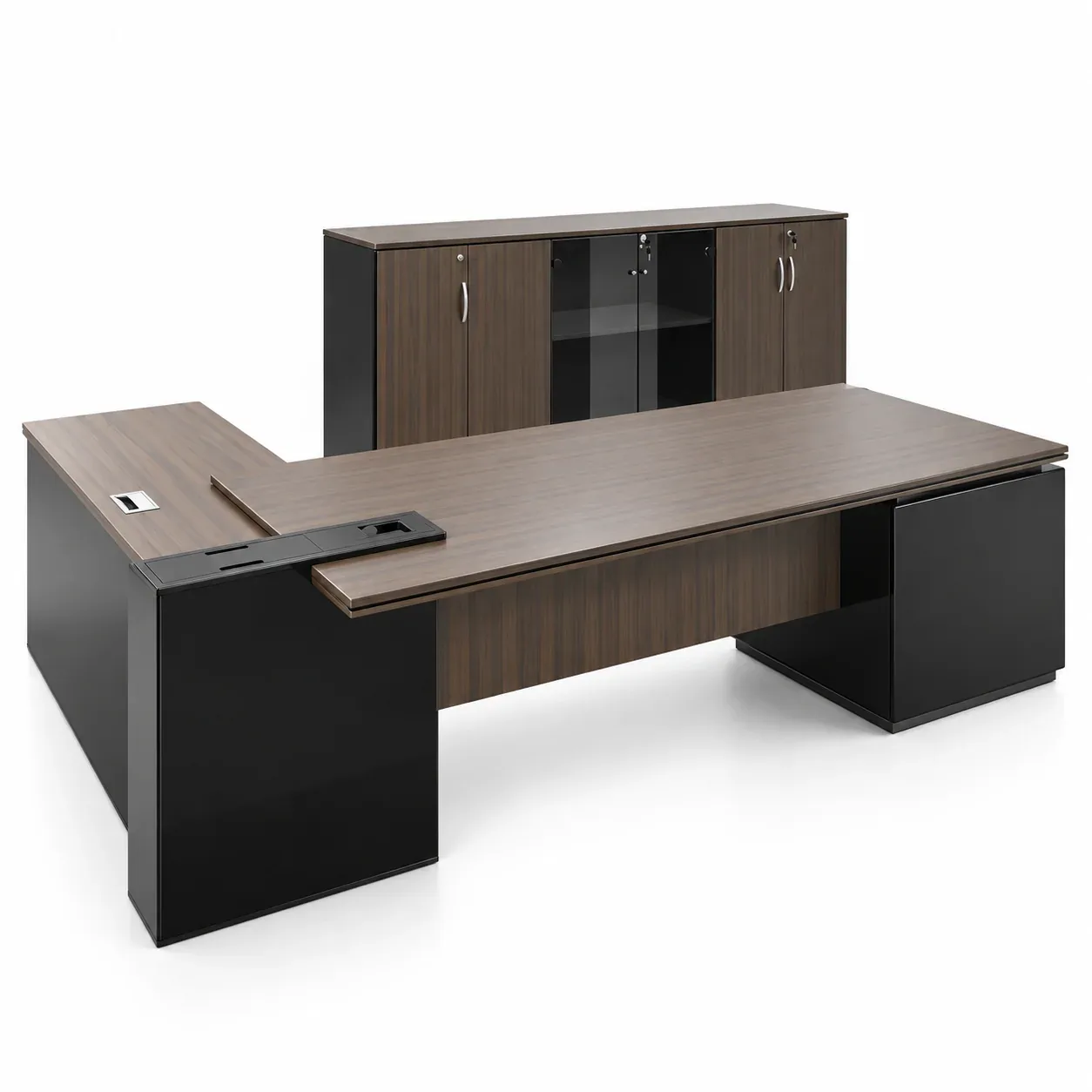 Bureau Executive Nero — vue trois-quarts