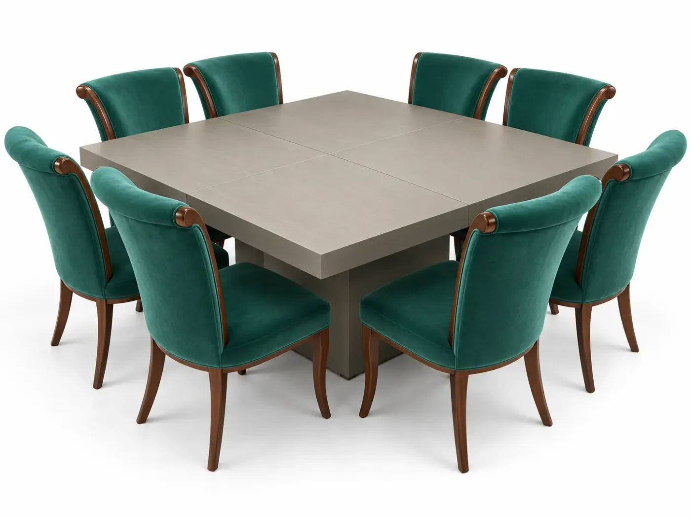 Table à manger Piazza — vue trois-quarts