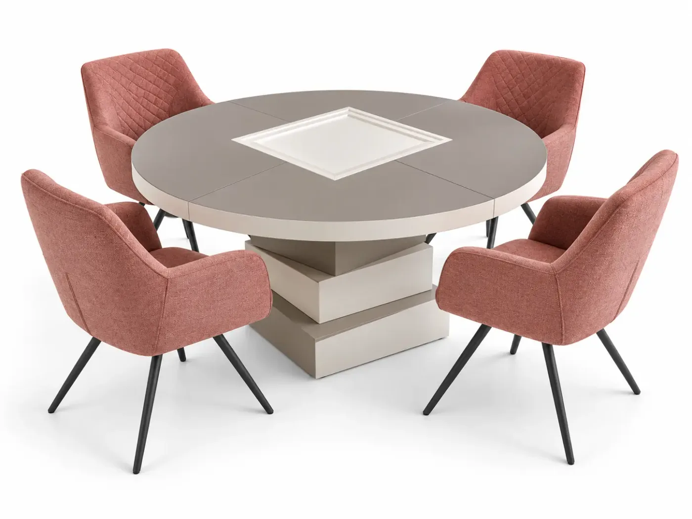 Table à manger Rosato — Salle à manger 006 — vue trois-quarts