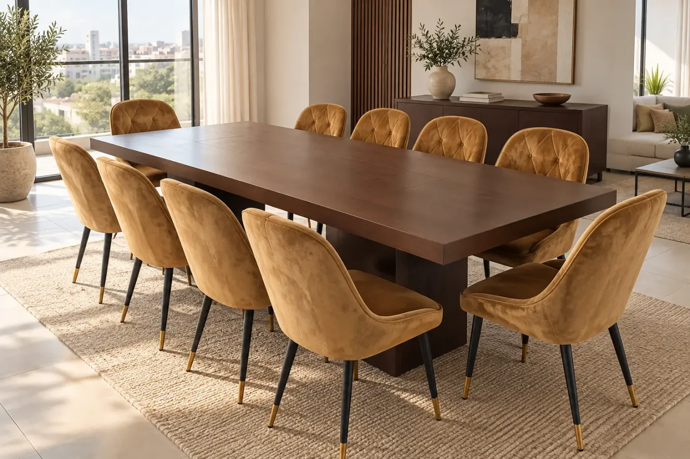 Table à manger Ocra — en situation