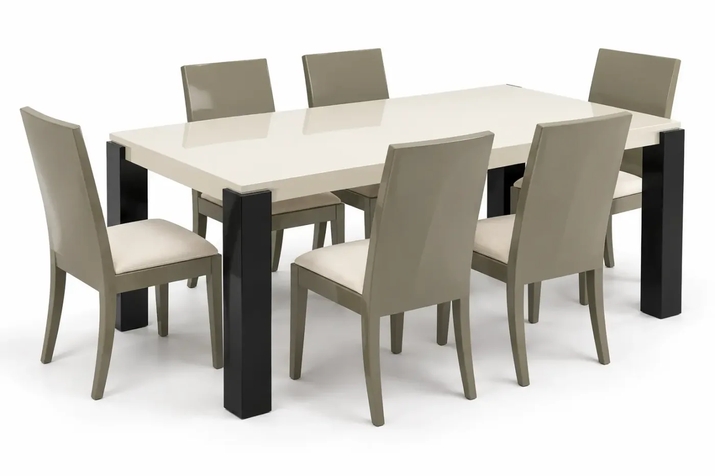 Table à manger Perla — Salle à manger — vue trois-quarts