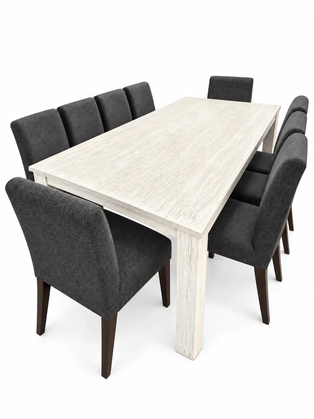 Table à manger Brina — vue trois-quarts