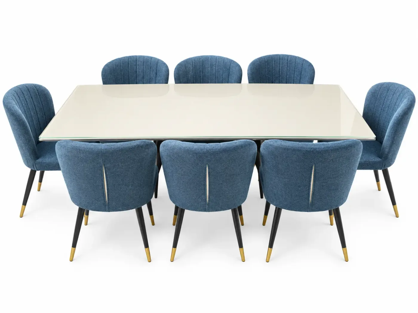 Table à manger Azzurra — vue de face