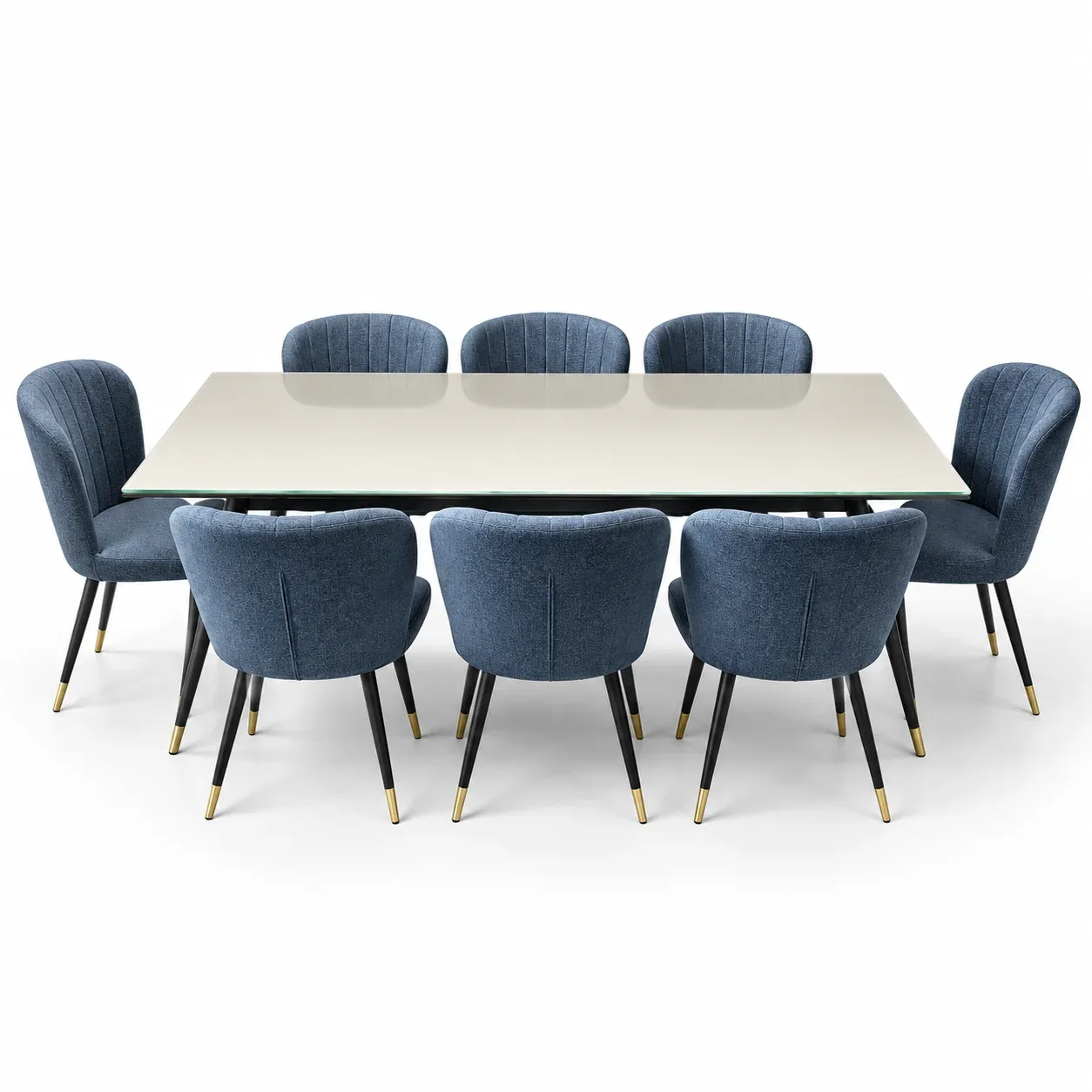 Table à manger Cobalto — vue de face