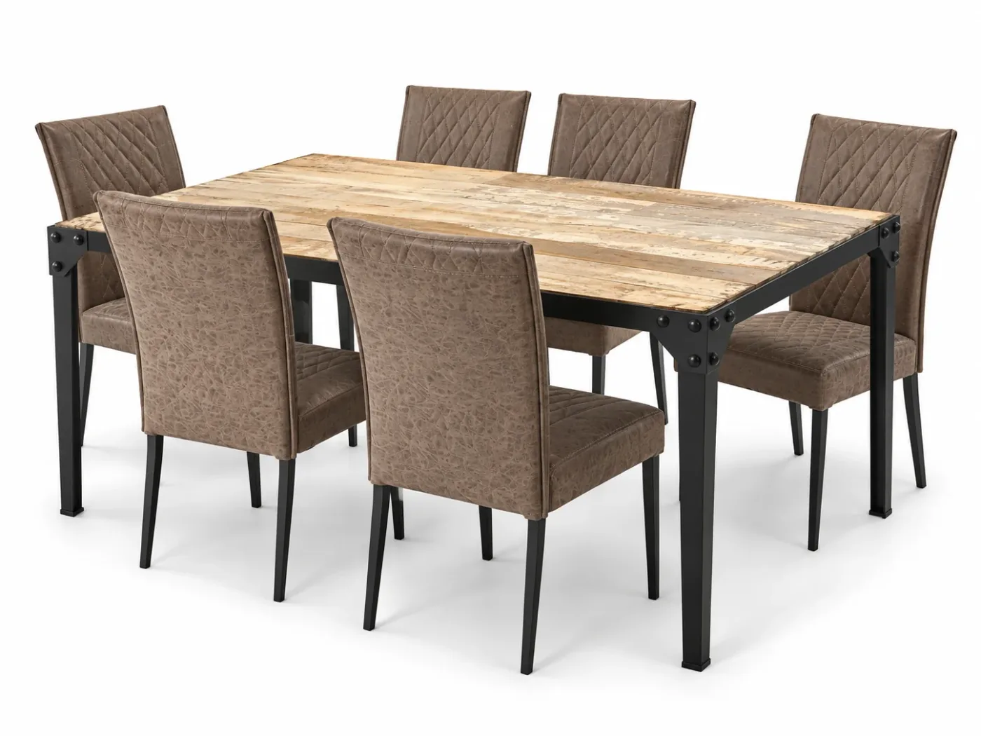 Table à manger Forge — vue trois-quarts