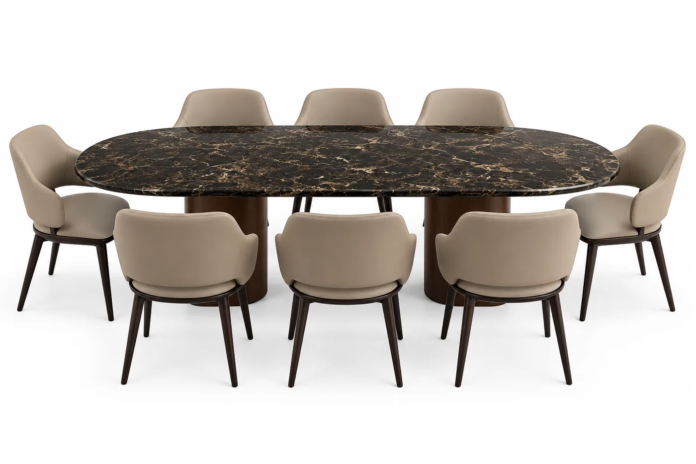 Table à manger Emperio — vue de face