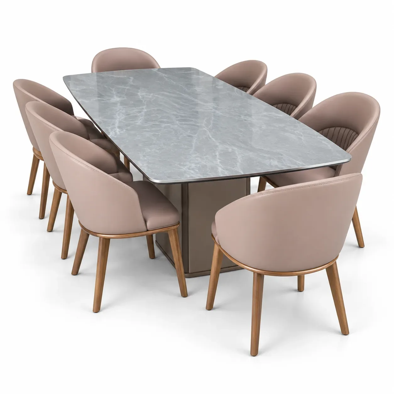 Table à manger Rosato — Salle à manger 020 — vue trois-quarts
