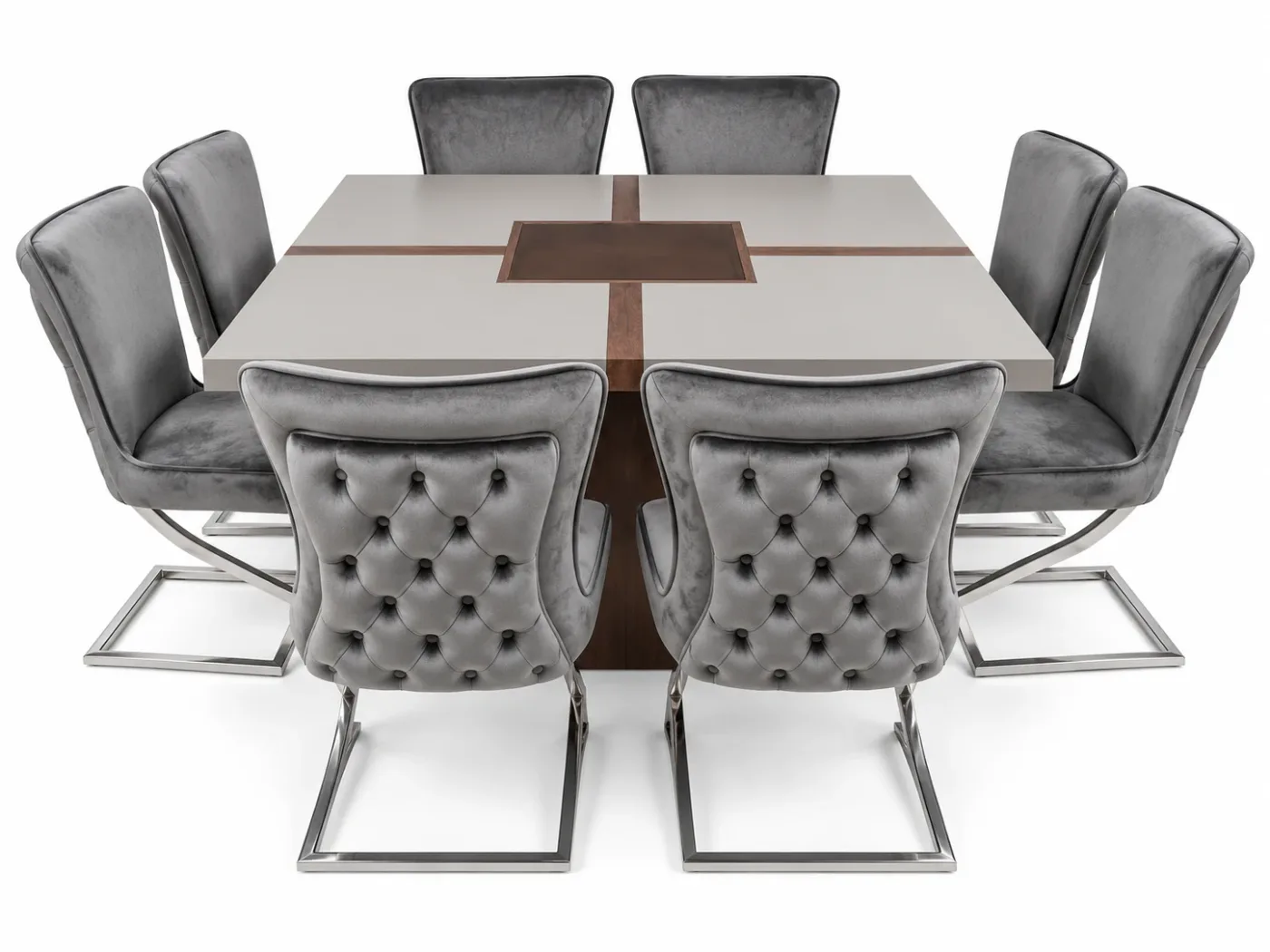 Table à manger Incrocio — Salle à manger — vue de face