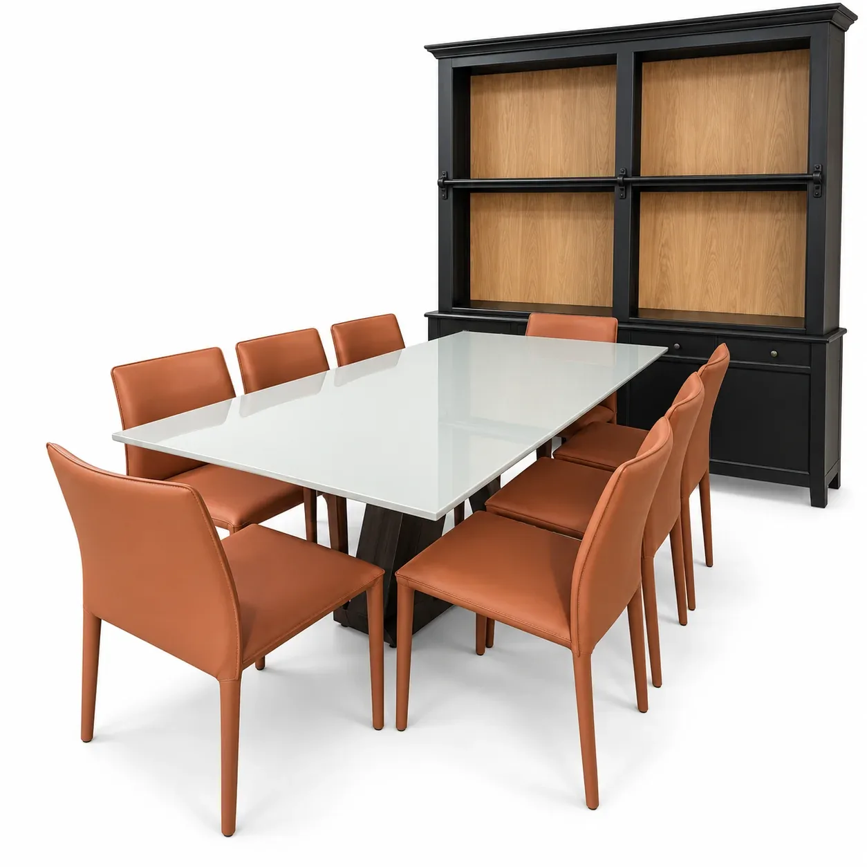 Table à manger Ambra — vue trois-quarts
