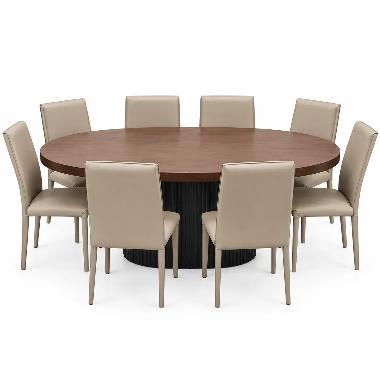 Table à manger Ellisse — Salle à manger — vue de face