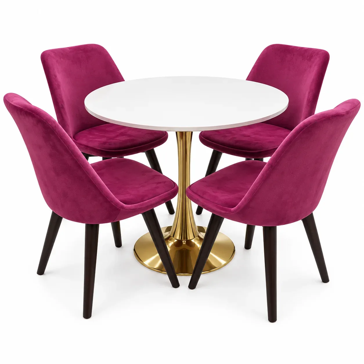 Table à manger Magenta — vue trois-quarts