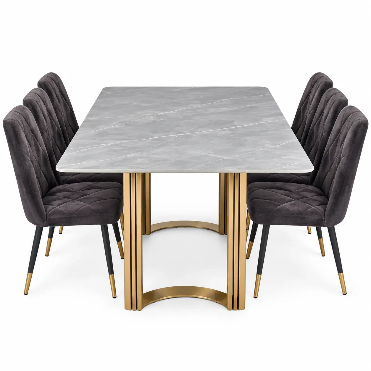 Table à manger Marmo Oro — vue de face