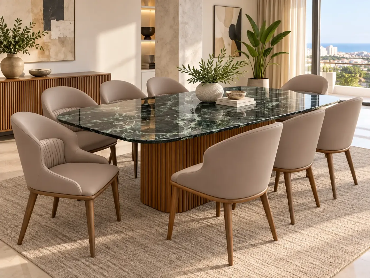 Table à manger Smeraldo — en situation