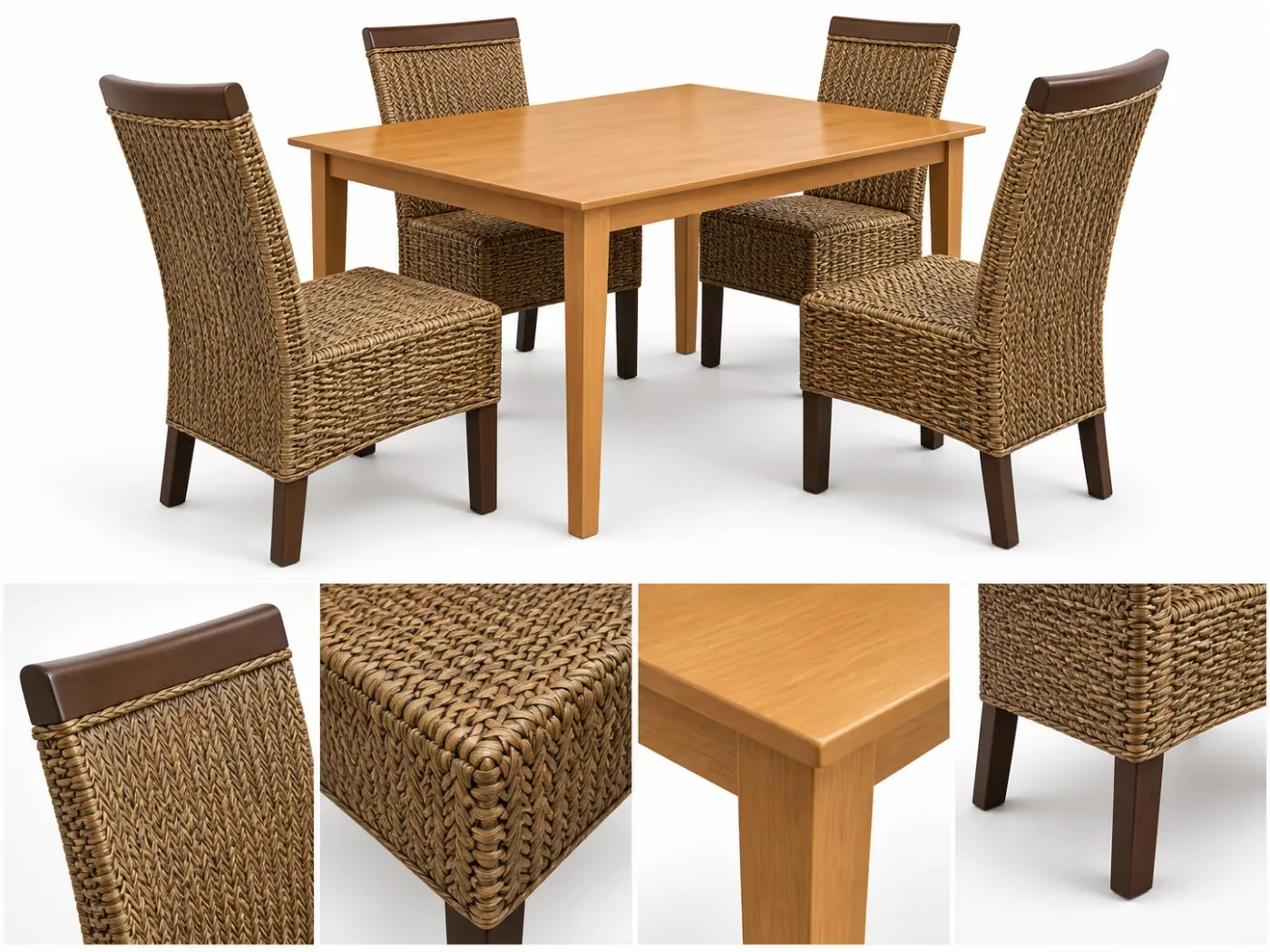 Table à manger Rattan — détail