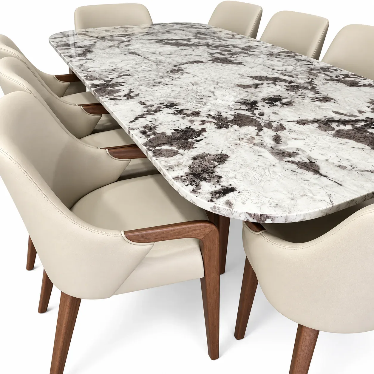 Table à manger Nebbia — détail