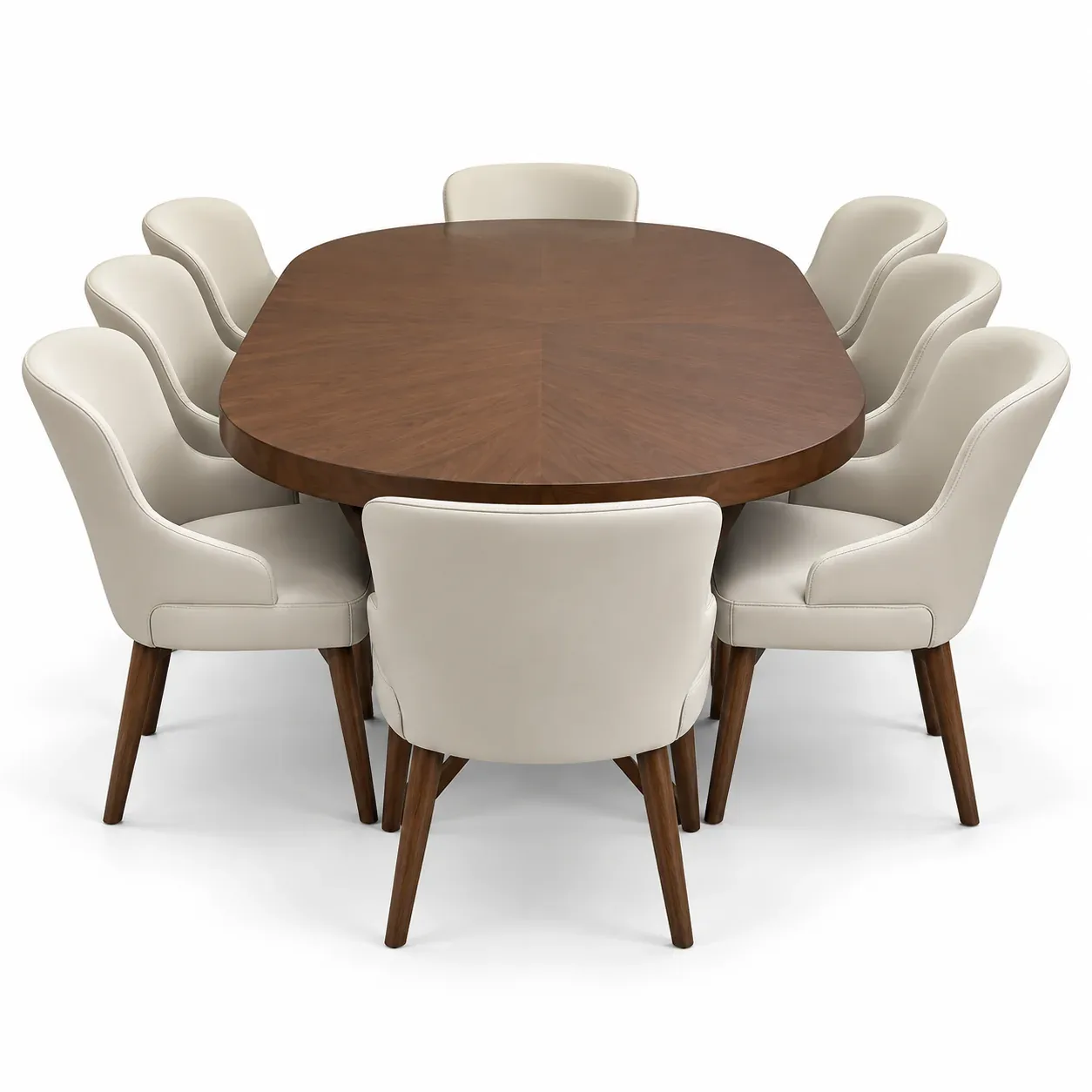 Table à manger Rotondo — vue de face