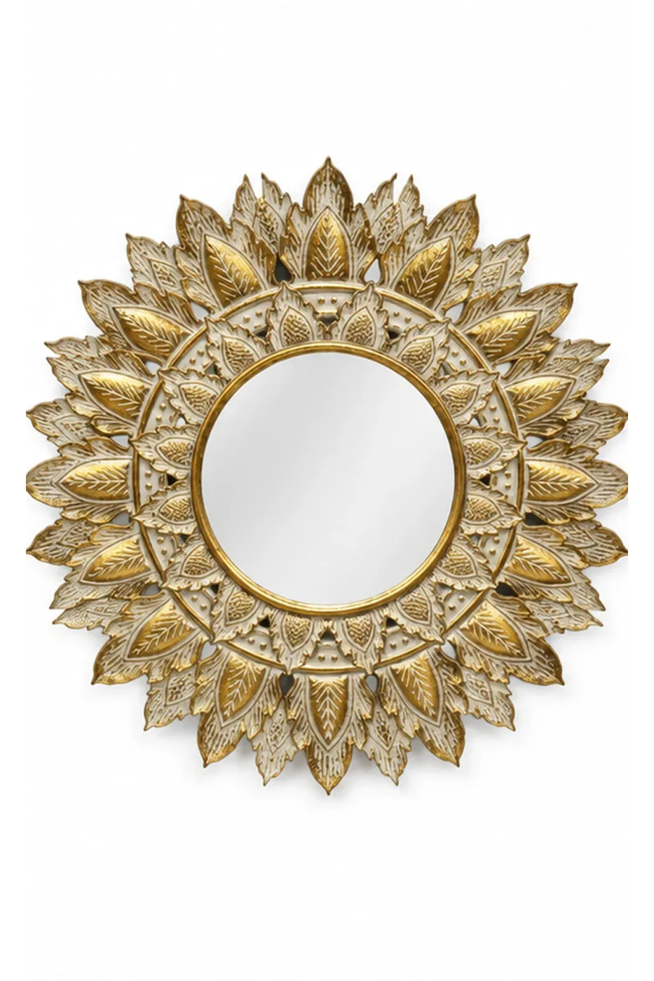 Miroir Soleil Or — vue de face