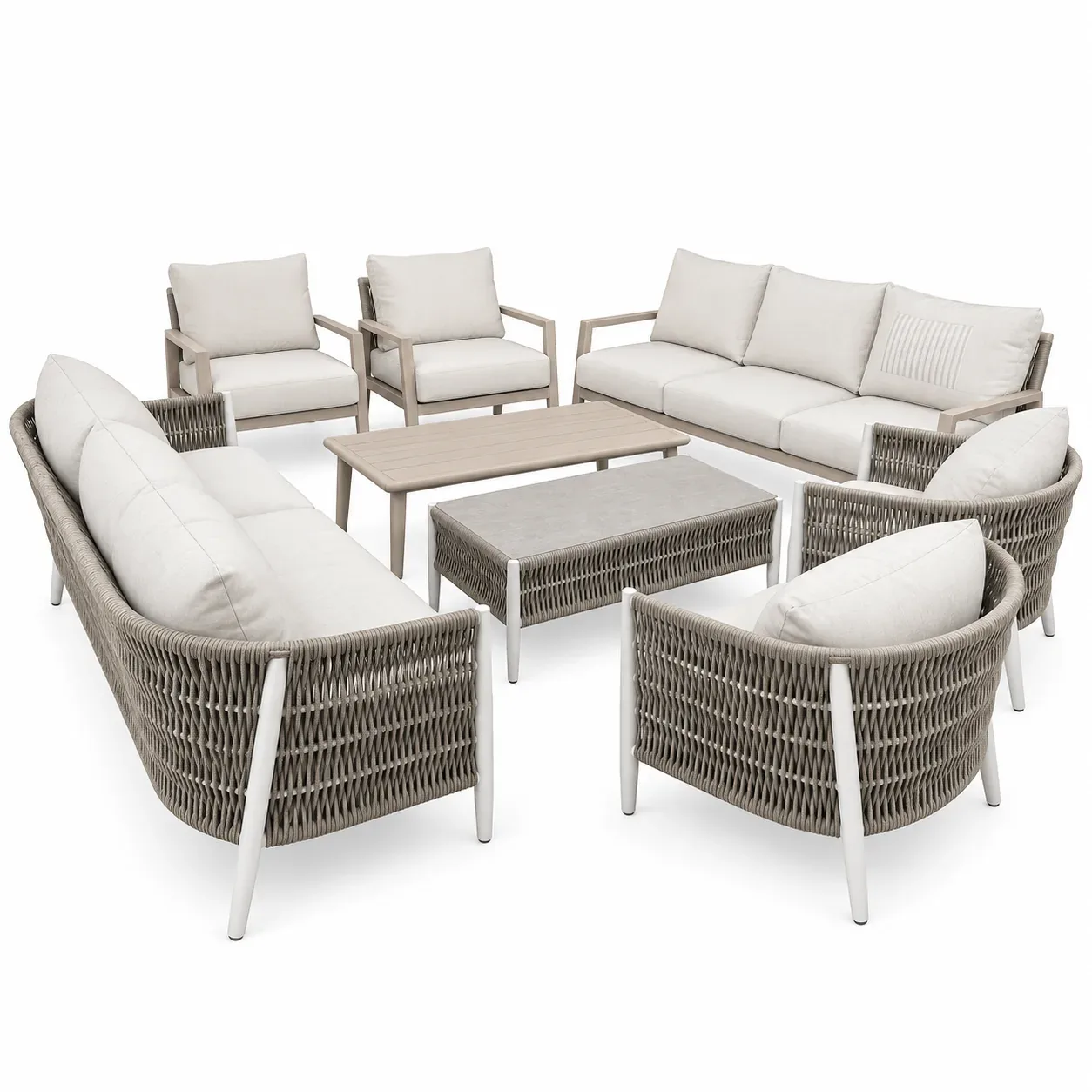 Mobilier extérieur Corda Grigia — vue de face