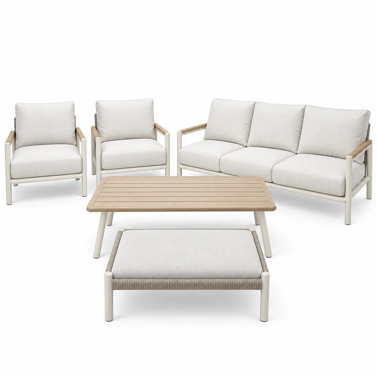 Mobilier extérieur Bianco Legno — vue de face