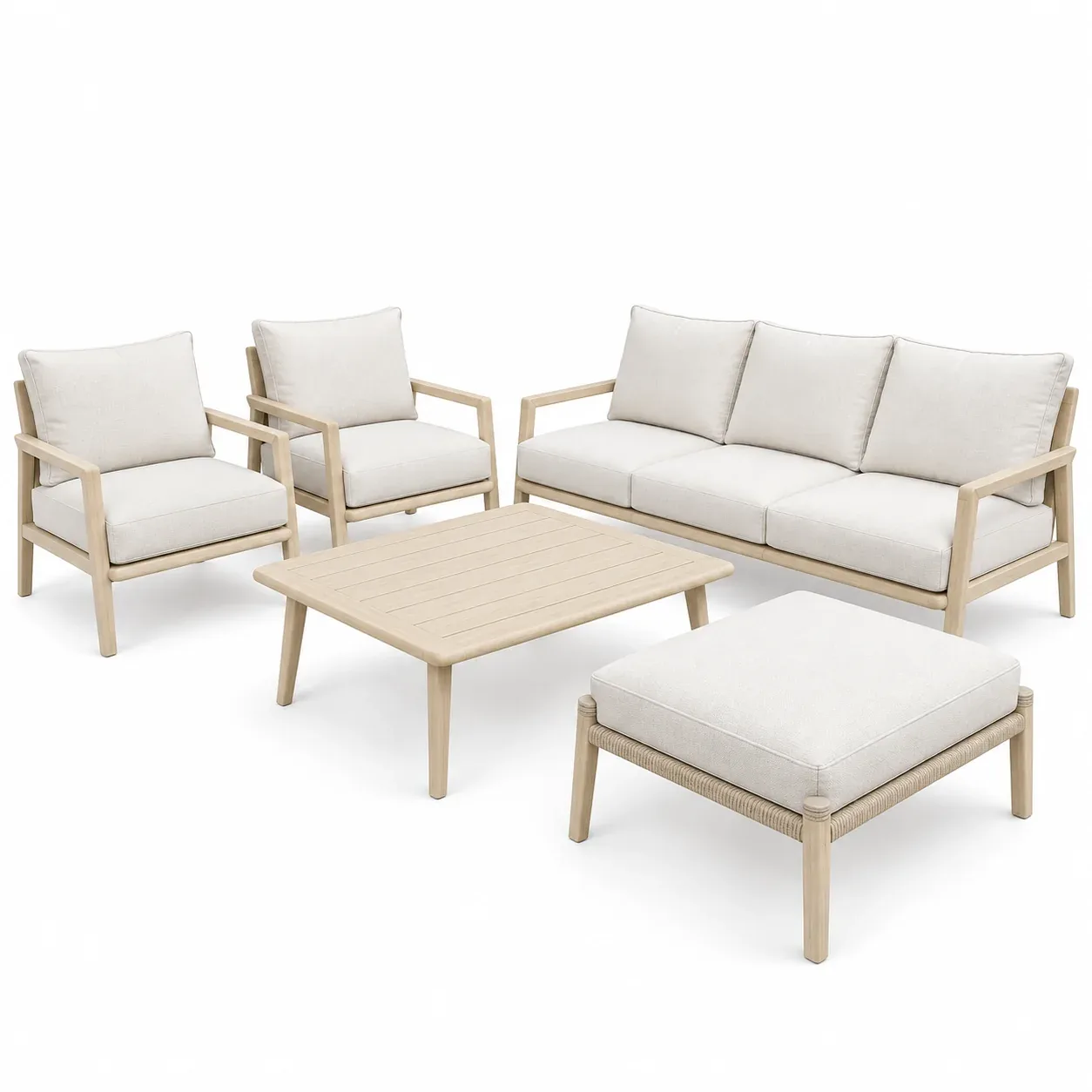 Mobilier extérieur Bianco Legno — vue trois-quarts