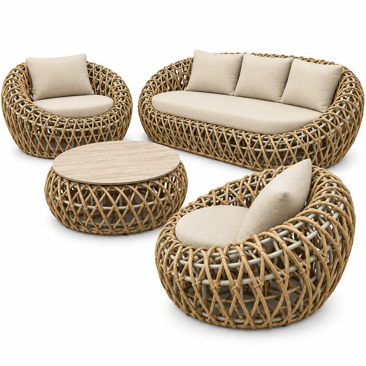 Mobilier extérieur Nido Rattan — détail
