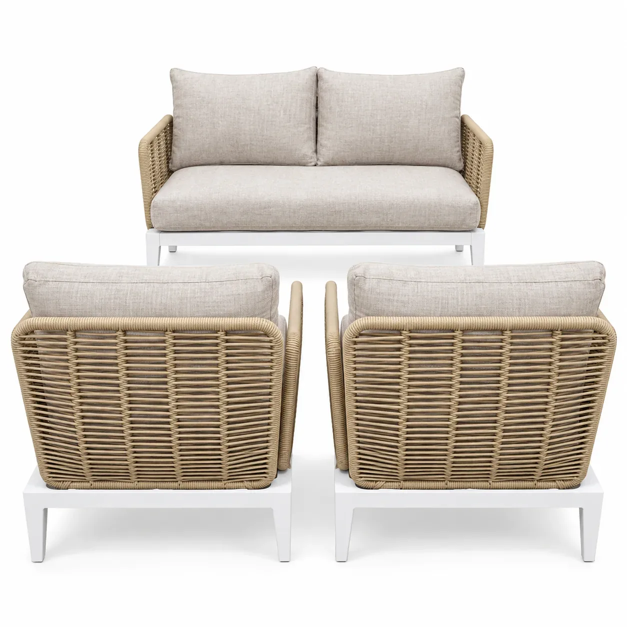 Mobilier extérieur Corda Bianca — vue de face